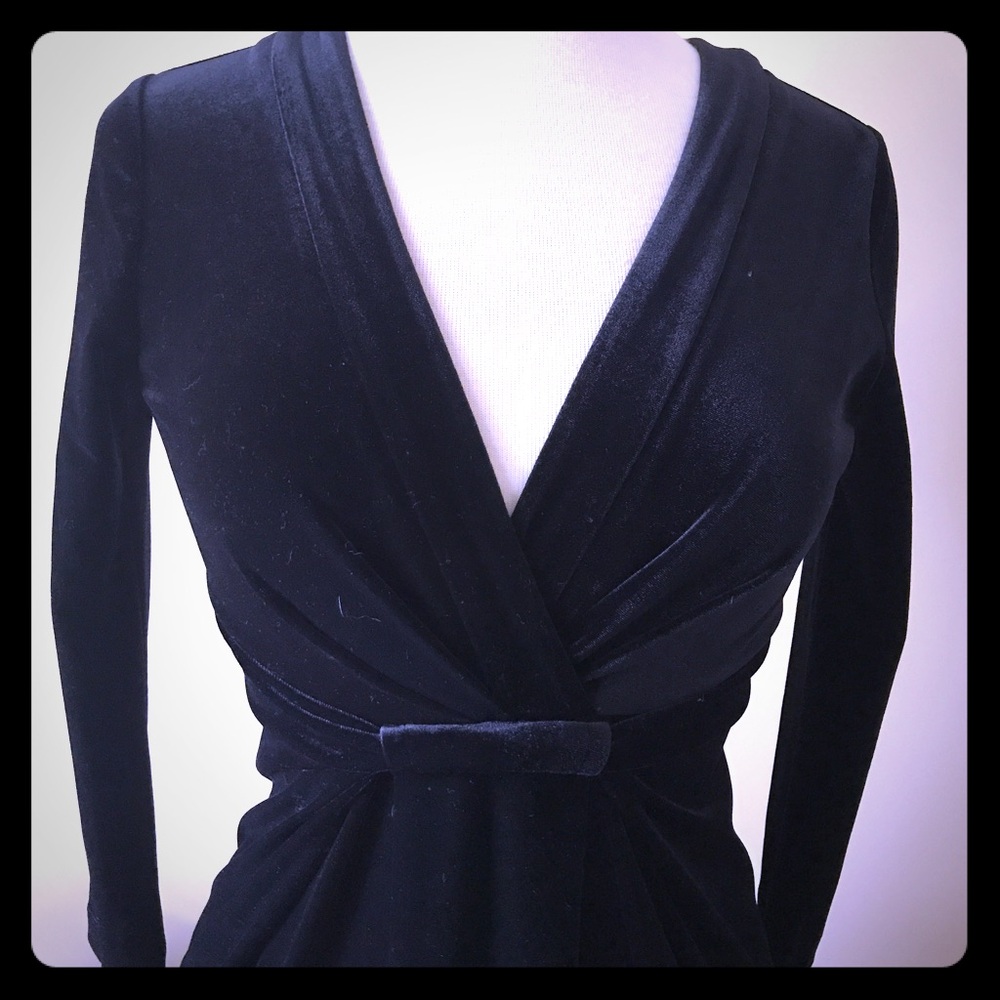 NWT - BCBG - black velvet dress